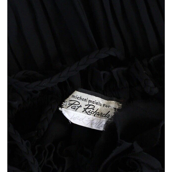 Michael Maiello For Pat Richards SZ 10 Black Dress Loose Flapper Cocktail Party - Picture 5 of 13